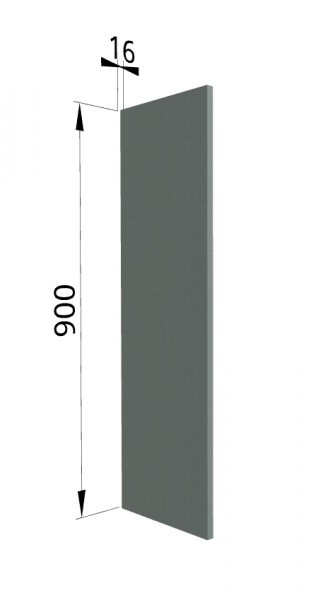 Панель торцевая ВП Квадро (для шкафа верхнего высокого) Нарцисс в Нижней Пойме - nizhnyaya-pojma.mebel54.com | фото