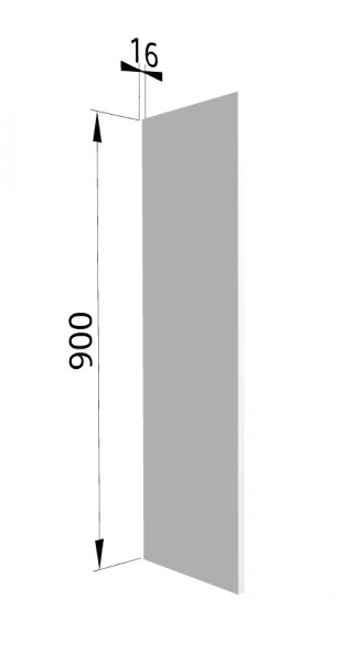 Панель торцевая ВП Ройс (для шкафа верхнего высокого) Белый софт в Нижней Пойме - nizhnyaya-pojma.mebel54.com | фото