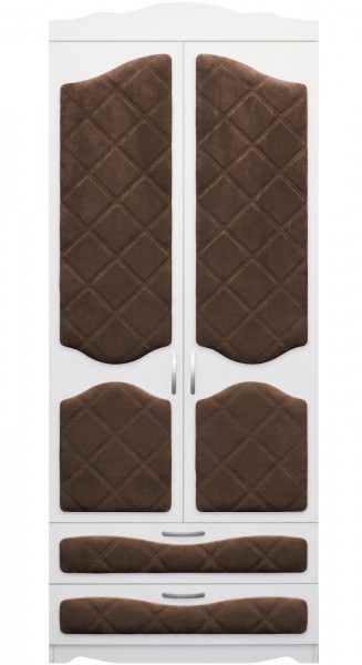 Шкаф 2-х створчатый с ящиками серии Иллюзия 08 Шоколад в Нижней Пойме - nizhnyaya-pojma.mebel54.com | фото