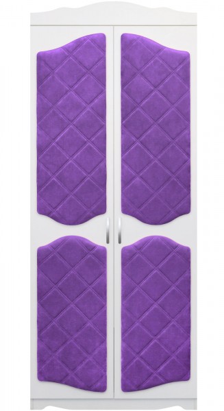 Шкаф 2-х створчатый серии Иллюзия 32 фиолетовый в Нижней Пойме - nizhnyaya-pojma.mebel54.com | фото