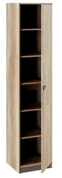 Шкаф для белья «Пилигрим» (Дуб Каньон светлый, Фон серый) в Нижней Пойме - nizhnyaya-pojma.mebel54.com | фото