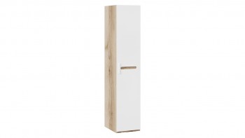 Шкаф для белья с 1-ой дверью «Фьюжн» Дуб Делано/Белый глянец в Нижней Пойме - nizhnyaya-pojma.mebel54.com | фото