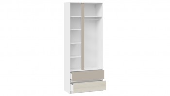 Шкаф для одежды комбинированный «Сканди» Дуб Гарден/Белый/Глиняный серый в Нижней Пойме - nizhnyaya-pojma.mebel54.com | фото