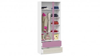 Шкаф для одежды комбинированный «Сканди» Дуб Гарден/Белый/Лиловый в Нижней Пойме - nizhnyaya-pojma.mebel54.com | фото