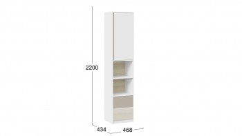 Шкаф комбинированный «Сканди» Дуб Гарден/Белый/Глиняный серый в Нижней Пойме - nizhnyaya-pojma.mebel54.com | фото