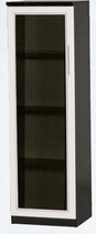 Шкаф нижний со стеклодверью ДЛЯ ГОСТИНОЙ ШНС-450 Венге/Дуб выбеленный в Нижней Пойме - nizhnyaya-pojma.mebel54.com | фото