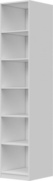 Шкаф ШР-1 зеркало, правый, Вива (Белый/Белый глянец/Платина) в Нижней Пойме - nizhnyaya-pojma.mebel54.com | фото