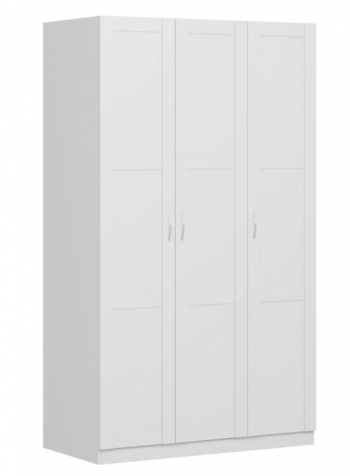 Шкаф трехдверный Пегас сборный белый в Нижней Пойме - nizhnyaya-pojma.mebel54.com | фото