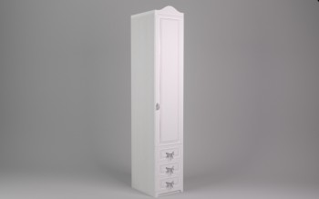 Шкаф угловой Бэлла с ящиками (Выбеленное дерево/Белый) в Нижней Пойме - nizhnyaya-pojma.mebel54.com | фото