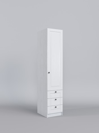 Шкаф угловой (секция с ящиками) Классика (Белый/корпус Выбеленное дерево) в Нижней Пойме - nizhnyaya-pojma.mebel54.com | фото