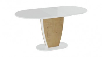 Стол обеденный «Монреаль» Тип 1 (Белый глянец/Бунратти) в Нижней Пойме - nizhnyaya-pojma.mebel54.com | фото