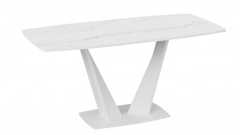 Стол раздвижной «Фабио» Тип 1 (Белый мрамор матовый) в Нижней Пойме - nizhnyaya-pojma.mebel54.com | фото
