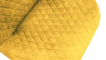 Стул «Оливер» К1С Белый/Микровелюр Wellmart Yellow в Нижней Пойме - nizhnyaya-pojma.mebel54.com | фото