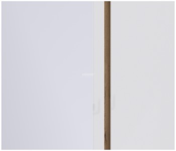 Веста СБ-2258 Шкаф 3х дверный с зеркалом Дуб Бунратти/Белый глянец в Нижней Пойме - nizhnyaya-pojma.mebel54.com | фото