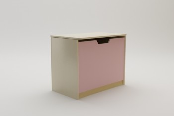 Ящик для игрушек Грэйси (Розовый/корпус Клен) в Нижней Пойме - nizhnyaya-pojma.mebel54.com | фото